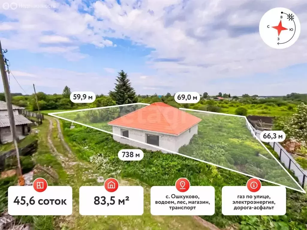 Дом в Свердловская область, Тугулымский муниципальный округ, село ... - Фото 1