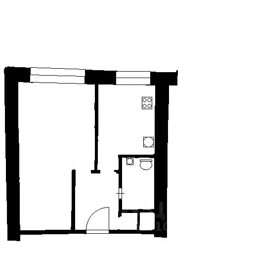 1-к кв. Самарская область, Самара Ново-Садовая ул., 30 (32.0 м) - Фото 2