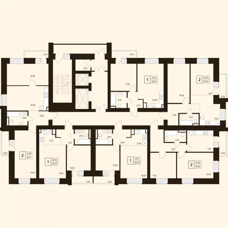 2-к кв. Башкортостан, Уфа ул. Ахметова, 296/2 (51.7 м) - Фото 2