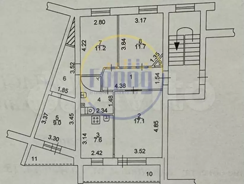 4-к. квартира, 72,9 м, 5/5 эт. - Фото 0