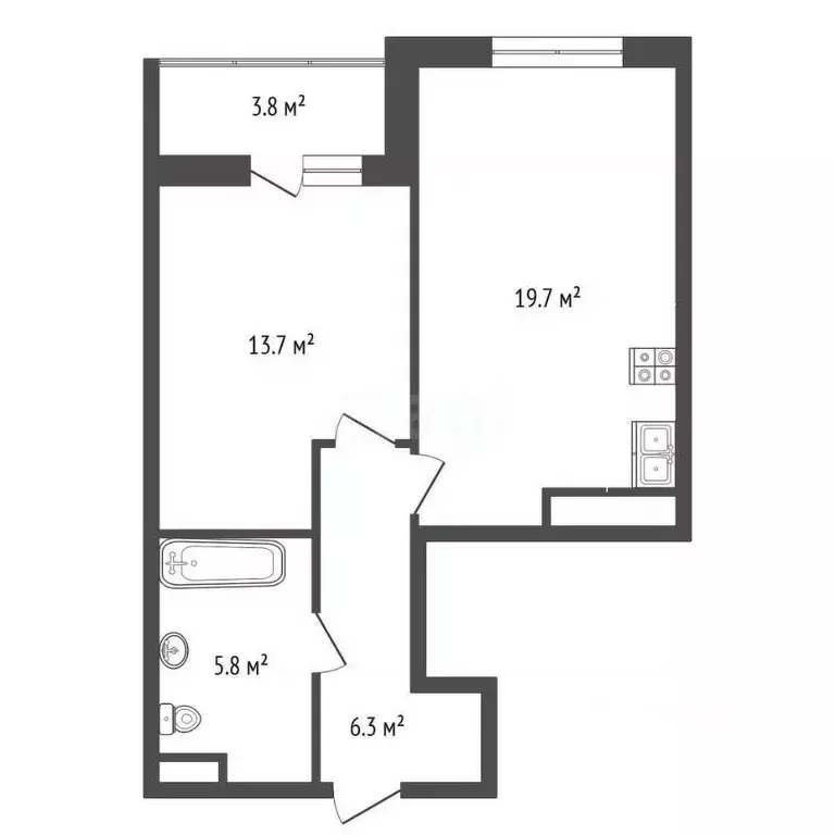 2-к кв. Московская область, Химки Совхозная ул., 19к2 (46.0 м) - Фото 1