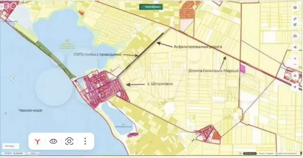 Участок в Сакский район, село Штормовое (6 м) - Фото 2