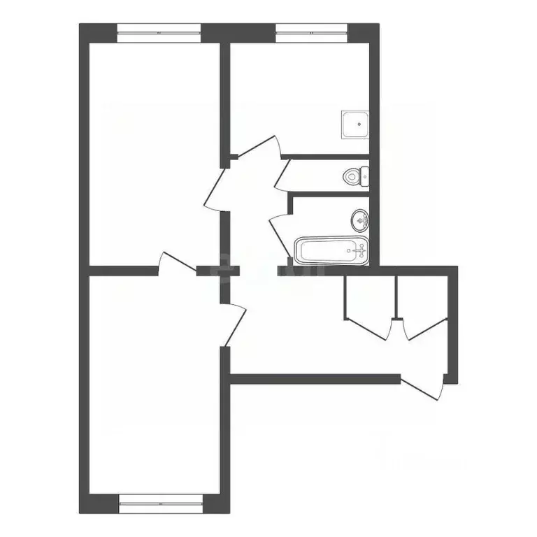 2-к кв. Красноярский край, Красноярск ул. Диктатуры пролетариата, 5 ... - Фото 1