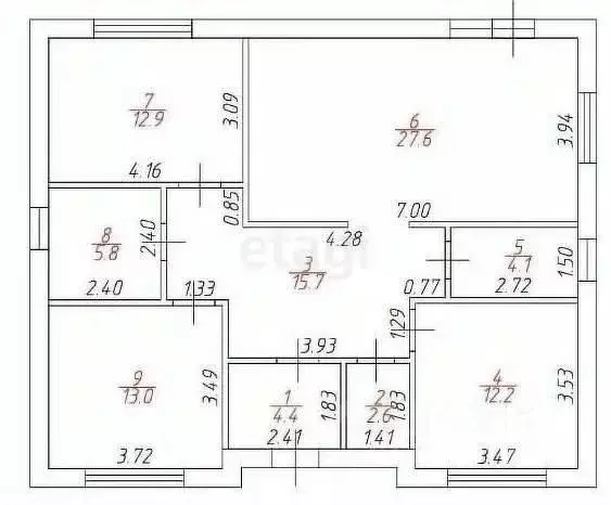 Дом в Белгородская область, Корочанский район, Мелиховское с/пос, с. ... - Фото 0