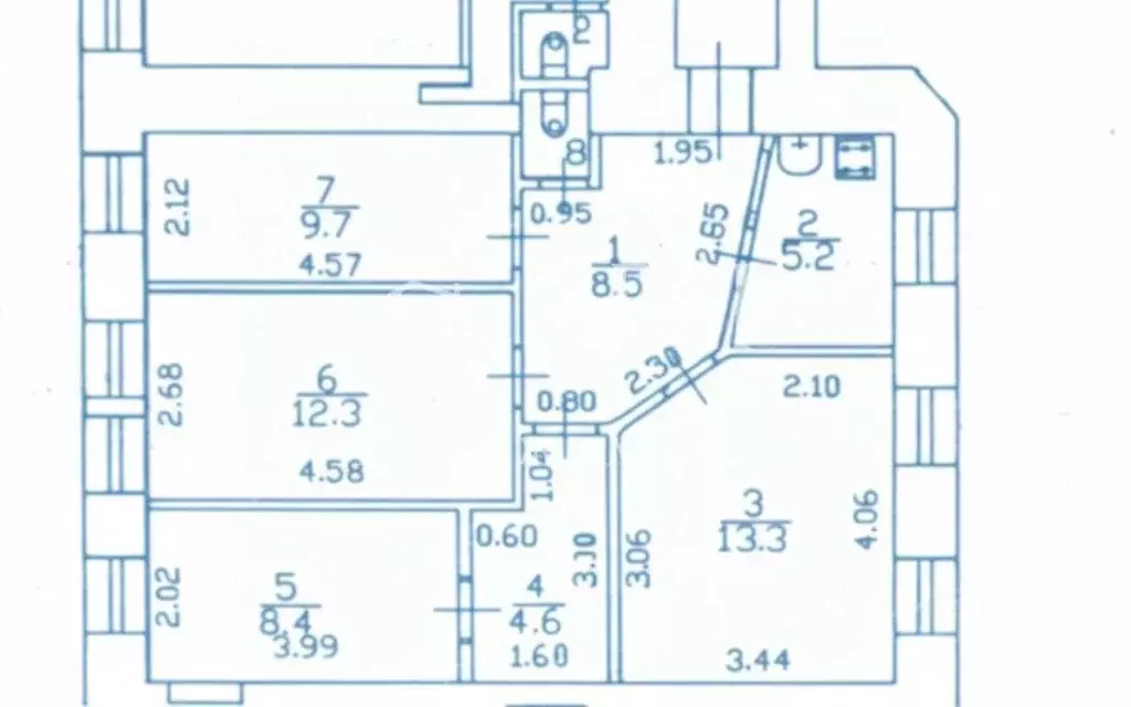 4-к кв. Санкт-Петербург просп. Малый Васильевского острова, 48 (62.7 ... - Фото 2