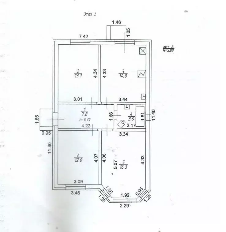 Дом в Краснодарский край, Краснодар проезд 1-й Лоцманский (110 м) - Фото 2