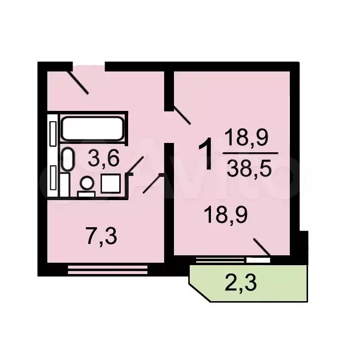Аукцион: 1-к. квартира, 38,6 м, 2/9 эт. - Фото 0