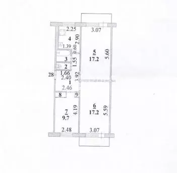 3-к кв. Липецкая область, Липецк Звездная ул., 8/2 (60.9 м) - Фото 1