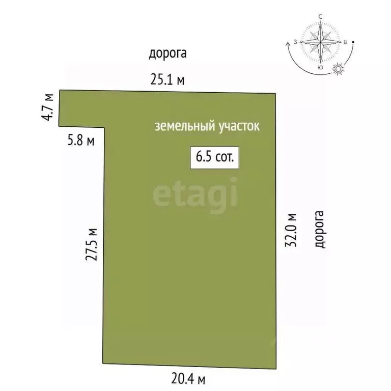 Участок в Саха (Якутия), Якутск ул. Леваневского (6.5 сот.) - Фото 2