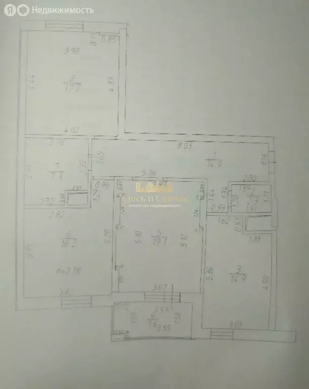 3-комнатная квартира: Казань, проспект Победы, 139к2 (94 м) - Фото 1