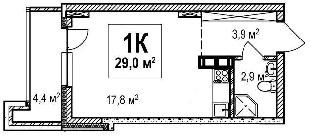 Студия Нижегородская область, Нижний Новгород просп. Гагарина, 36к4 ... - Фото 1