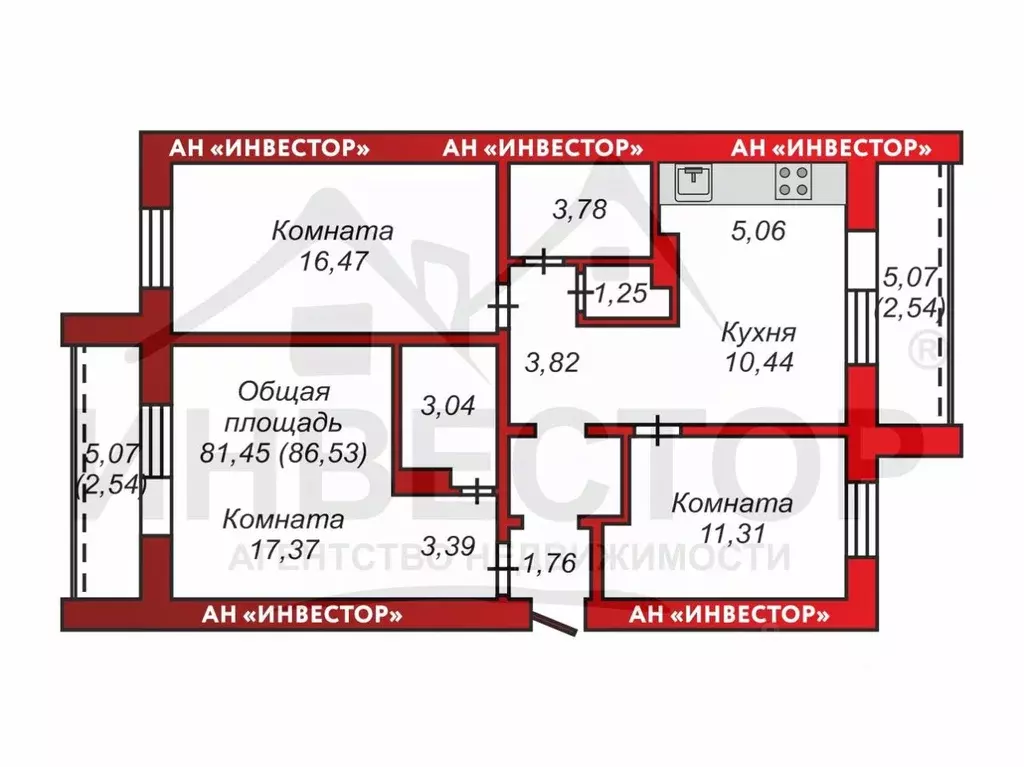 4-к кв. Челябинская область, Челябинский городской округ, пос. ... - Фото 0