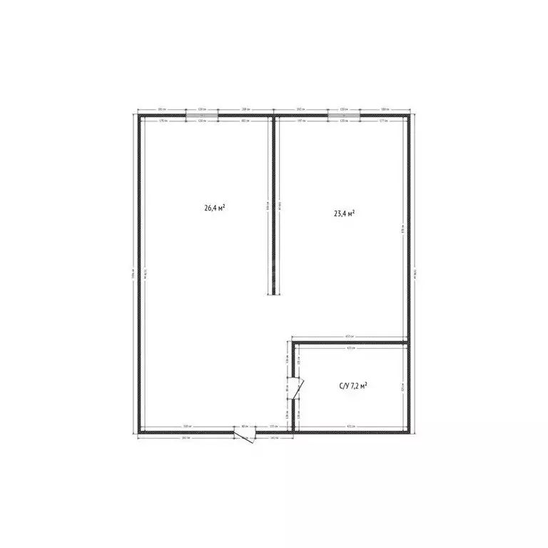 1-комнатная квартира: Махачкала, Газпромная улица, 15к7 (57 м) - Фото 1