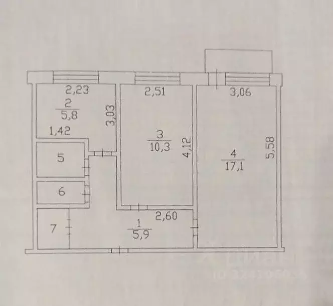 2-к кв. Томская область, Томский район, пос. Мирный Трудовая ул., 9А ... - Фото 2