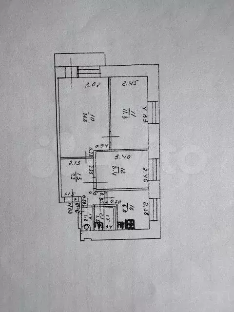 3-к. квартира, 50,8 м, 4/5 эт. - Фото 0