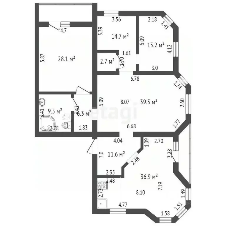 4-к кв. Хабаровский край, Хабаровск ул. Калинина, 25А (164.5 м) - Фото 1