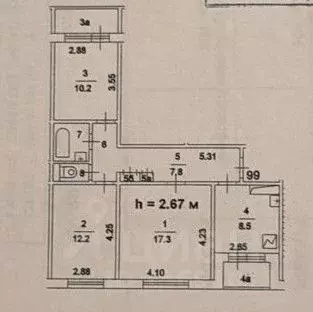 3-к кв. Москва Медынская ул., 5Б (63.4 м) - Фото 0