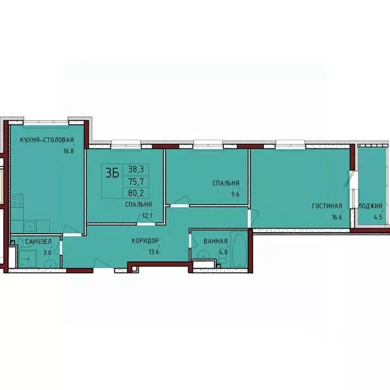 3-к кв. Тульская область, Тула городской округ, с. Осиновая Гора, ... - Фото 1