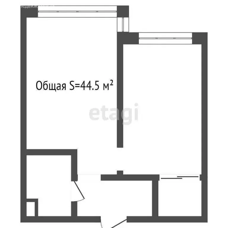 2-комнатная квартира: Кемерово, Октябрьский проспект, 30Б (44.5 м) - Фото 0