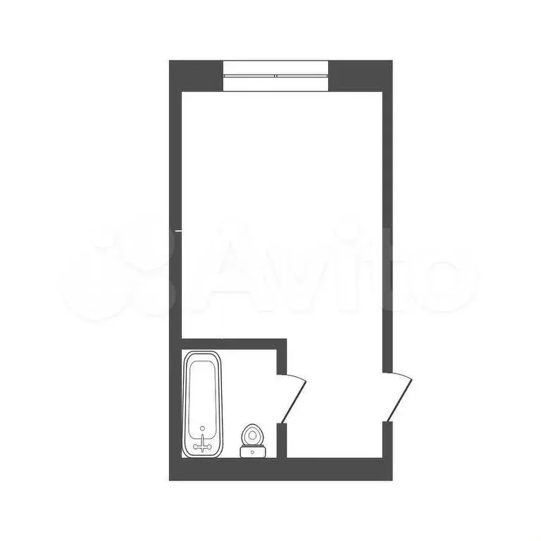 Квартира-студия, 16,8 м, 8/9 эт. - Фото 0