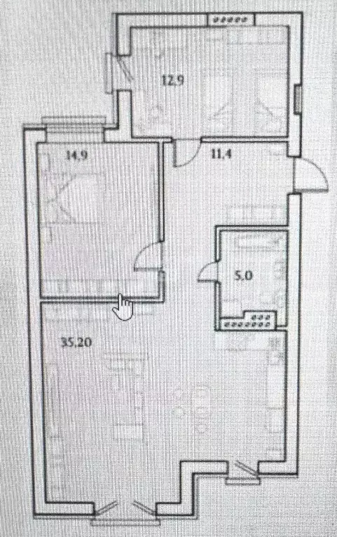 2-к кв. Челябинская область, Челябинский городской округ, пос. ... - Фото 2