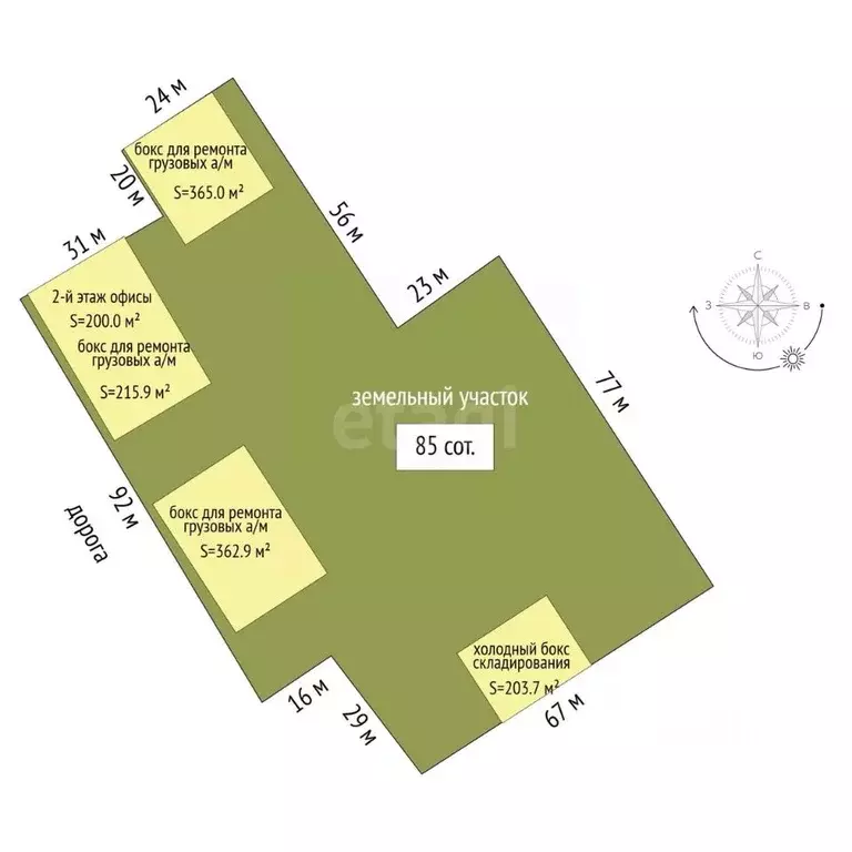 Склад в Тюменская область, Тюмень Одесская ул., 1с63 (365 м) - Фото 2