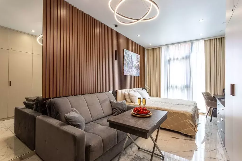 Студия Краснодарский край, Сочи Светлана мкр, ул. Депутатская, 10Б/1 ... - Фото 1