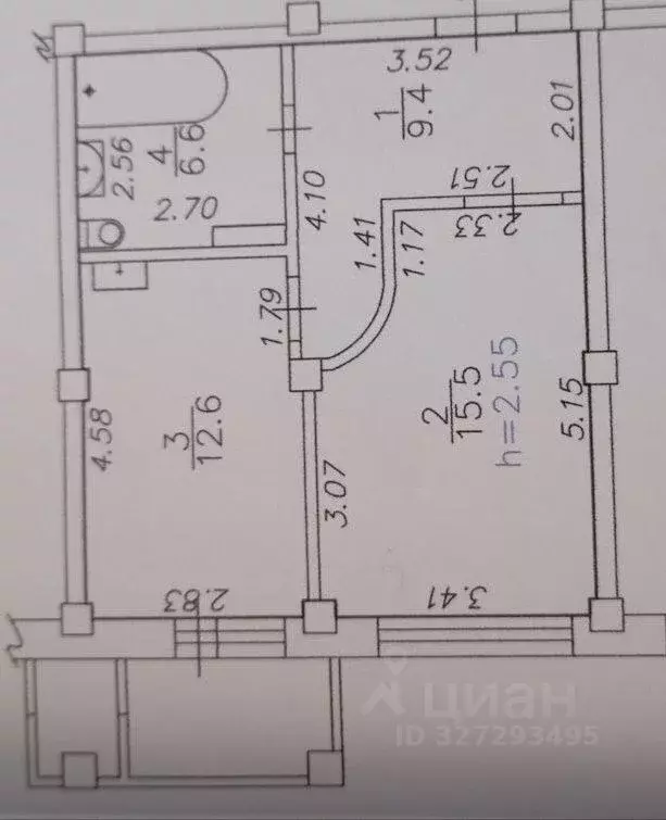 1-к кв. Красноярский край, Красноярск Светлогорская ул., 11А (44.1 м) - Фото 1