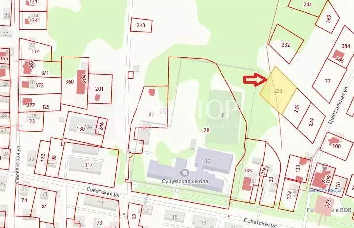 Участок в Костромская область, Костромской район, с. Сущево Советская ... - Фото 2