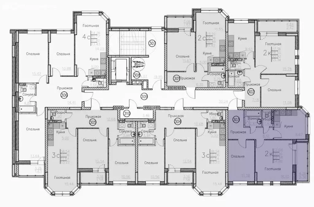 2-комнатная квартира: Энгельс, улица Республики, 45Б (54.86 м) - Фото 1