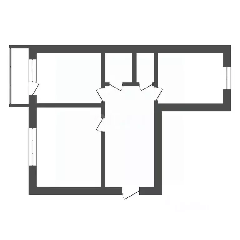 2-к кв. Амурская область, Благовещенск Забурхановская ул., 93/1 (55.0 ... - Фото 1