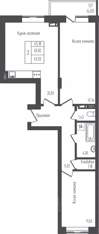 2-к кв. Московская область, Дмитровский городской округ, д. Рыбаки ... - Фото 0