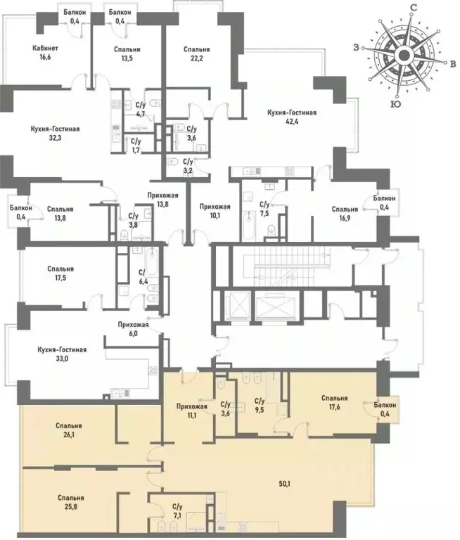 4-к кв. Москва ул. Матросская Тишина, 12 (150.4 м) - Фото 1