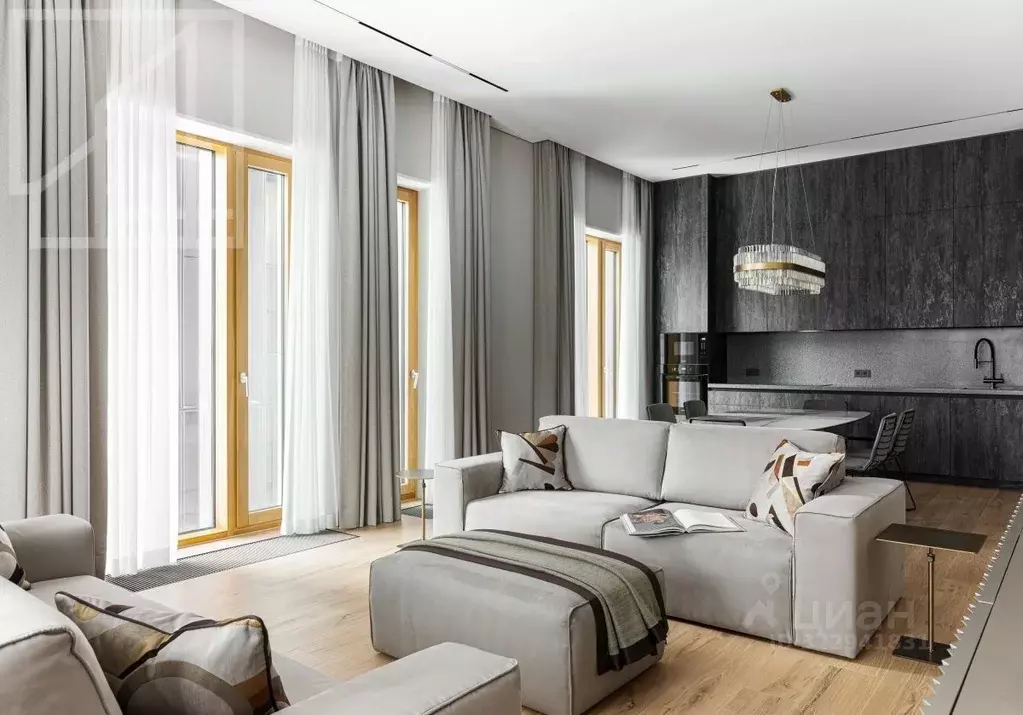 3-к кв. Москва ул. Усачева, 11Д (130.0 м) - Фото 0