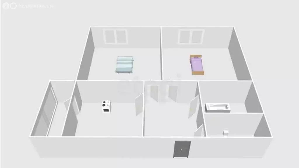 2-комнатная квартира: Анапа, улица Ленина, 180Ак10 (53.7 м) - Фото 2