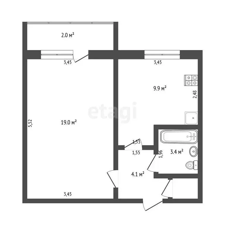 1-комнатная квартира: Саранск, Солнечная улица, 7к4 (36.8 м) - Фото 0