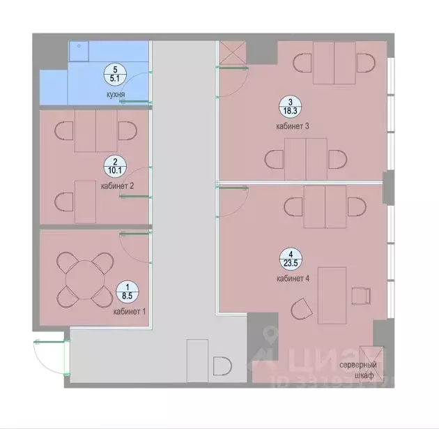 Офис в Москва Новодмитровская ул., 2к1 (100 м) - Фото 1
