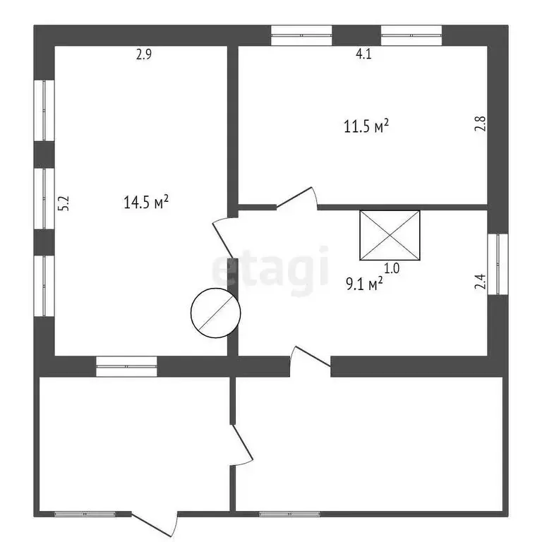 Дом в Ялуторовск, улица Шаурова (35.1 м) - Фото 2