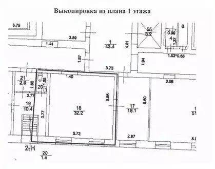 Помещение свободного назначения в Санкт-Петербург Кронверкский просп., ... - Фото 2