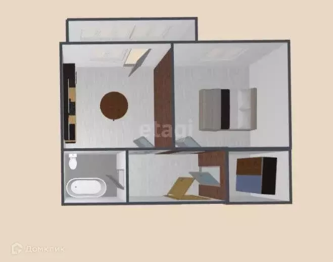 Продаётся 1-к квартира, 49.3 м - Фото 1