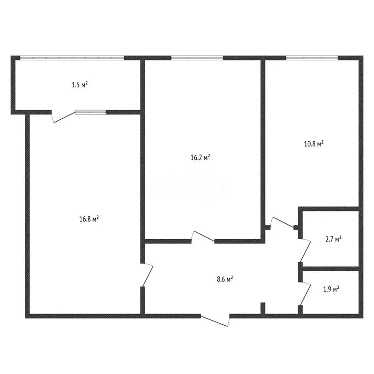 2-комнатная квартира: Черкесск, улица Свободы, 62П (57 м) - Фото 2