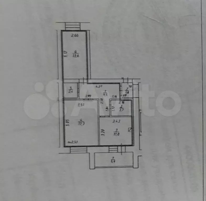 2-к. квартира, 58 м, 8/9 эт. - Фото 0