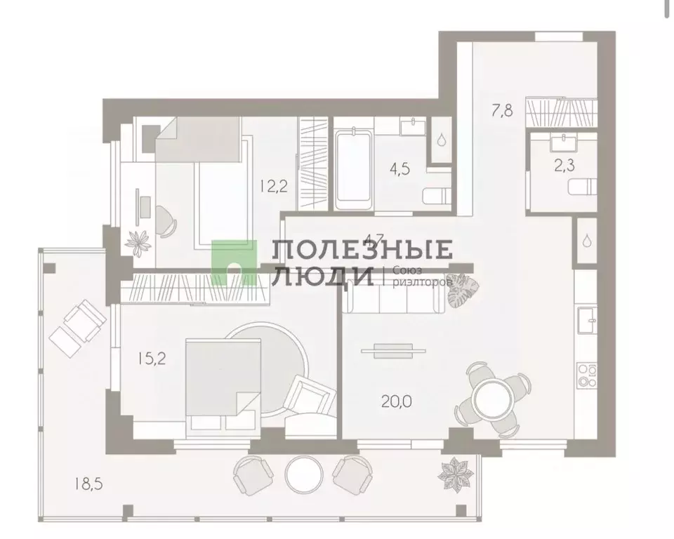 2-к кв. Тульская область, Тула Первомайская ул., 32А (85.2 м) - Фото 1