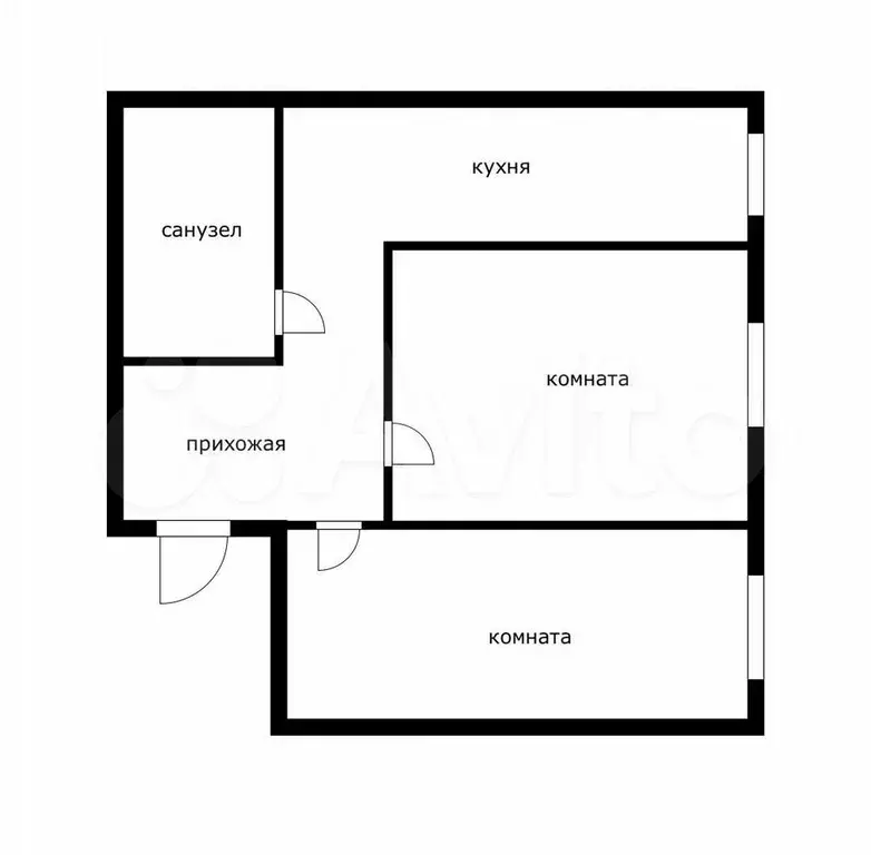 2-к. квартира, 51 м, 1/3 эт. - Фото 0