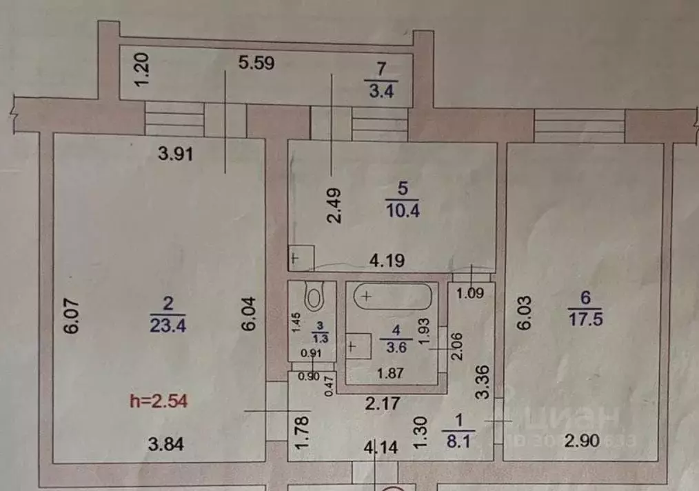 2-к кв. Мордовия, Рузаевка ул. Юрасова, 9 (64.3 м) - Фото 0