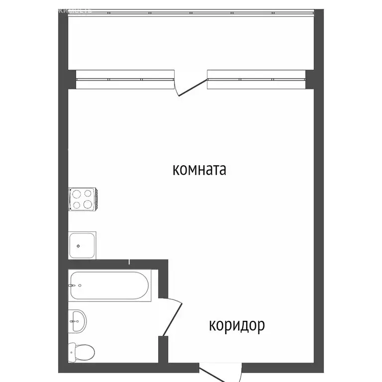 Квартира-студия: Сочи, улица Тимирязева, 34Б (19.6 м) - Фото 0