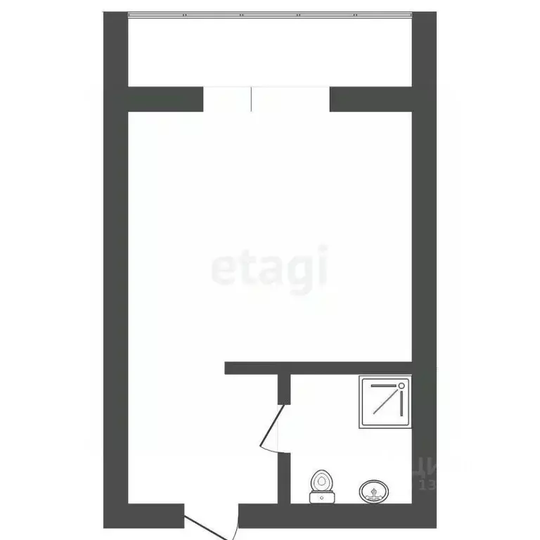 Студия Тюменская область, Тюмень ул. Щорса, 1а (21.0 м) - Фото 2