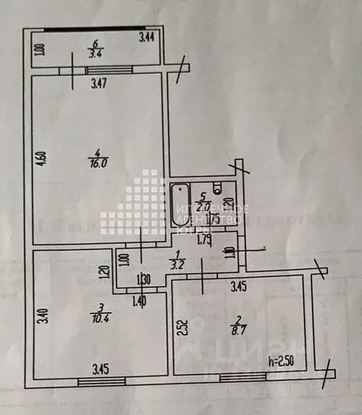 2-к кв. Ханты-Мансийский АО, Ханты-Мансийск ул. Лермонтова, 19 (40.3 ... - Фото 1