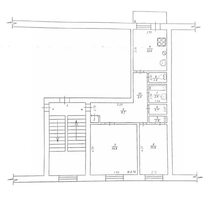 2-к кв. Сахалинская область, Ноглики пгт ул. Гагарина, 3 (56.7 м) - Фото 2