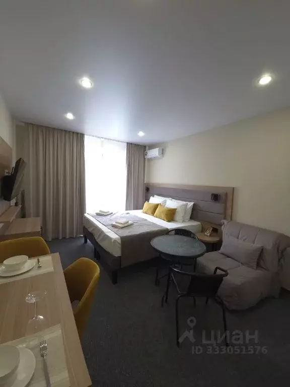 Студия Краснодарский край, Сочи ул. Искры, 88к2 (27.5 м) - Фото 1